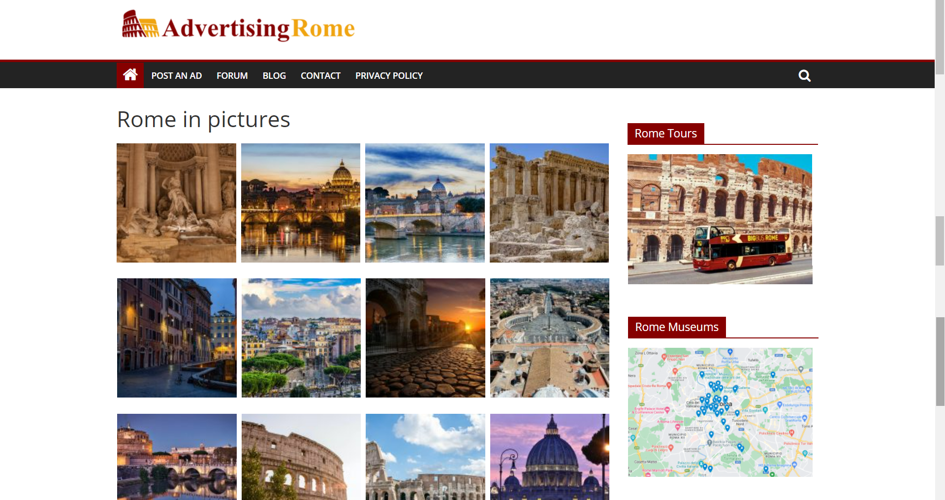 Advertising Rome